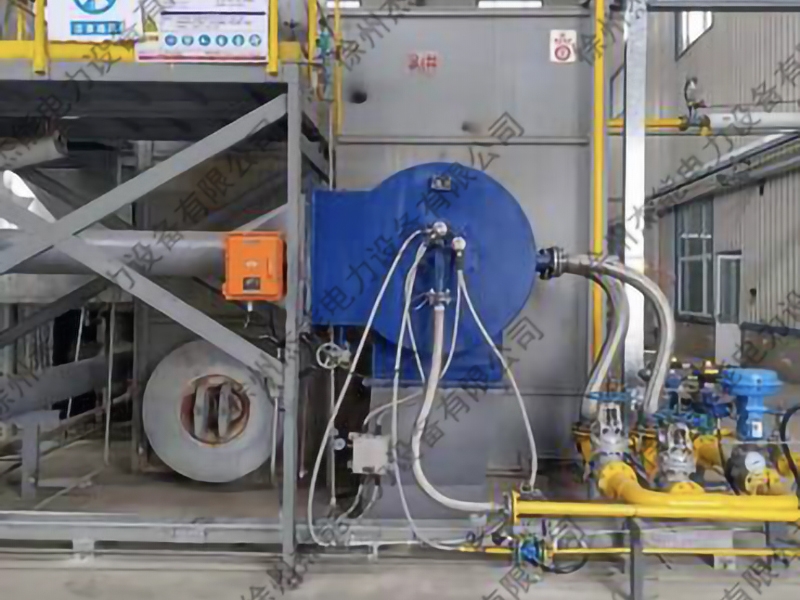 Low nitrogen gas burner system for heating boilers